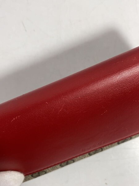 GUCCI(グッチ) / 長財布/レザー/RED/総柄/レディース/410100 | 中古品