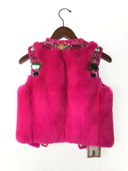 MIU MIU(ミュウミュウ) / EMBELLISHED FUR GILET/ファーベスト/38 