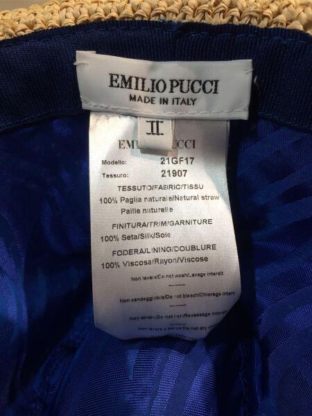 EMILIO PUCCI(エミリオプッチ) / ストローハット/--/CML/エミリオ