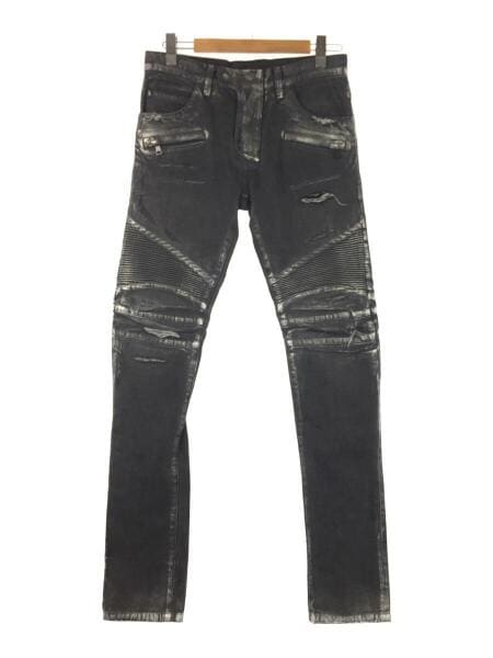 BALMAIN バイカーデニム ブラック 30 BALMAIN(バルマン) / バイカー 