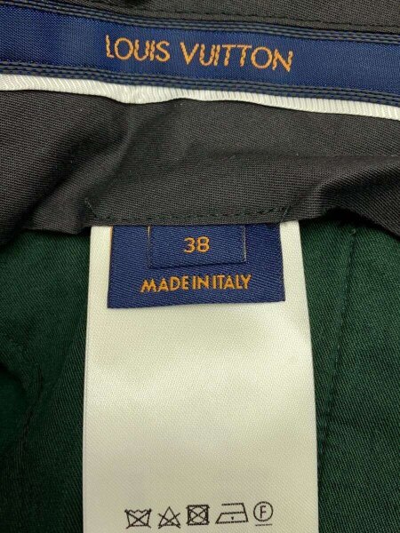 LOUIS VUITTON(ルイヴィトン) / L/ベロアワイドパンツ/38/コットン/GRN