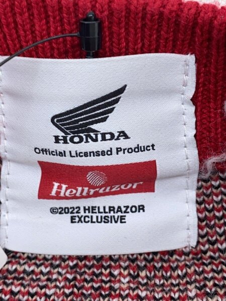 HONDA(ホンダ) / コラボ/ニット/セーター(厚手)/--/コットン/RED/総柄 