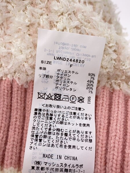 Lily Brown / 24AW/USAGIビジューニットカーカーディガン(厚手)/one/ポリエステル/PNK/LWND2448 Lily Brown(リリーブラウン) / 24AW/USAGIビジューニットカー