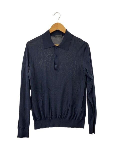 PRADA(プラダ) / ニットポロシャツ/48/コットン/BLK/DNA03H S000 14HB