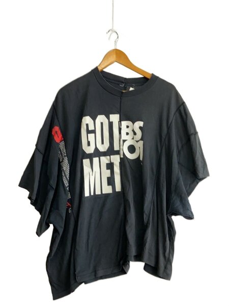 77cica 77サーカ　古着リメイク　tシャツ　ブラック 77circa(ナナナナサーカ) / リメイク/Tシャツ/--/--/BLK | 古着の販売