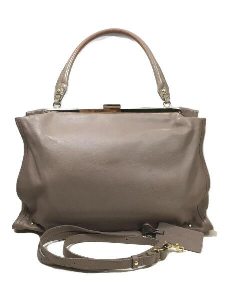 PotioR(ポティオール) / ハンドバッグ/レザー/BEG/無地/2WAY/ベージュ  