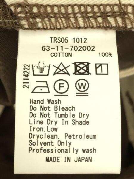 E.TAUTZ(イートウツ) / ストレートパンツ/30/コットン/BRW/無地 | 古着