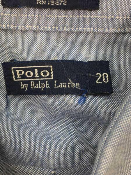 ブランド古着！スリランカ製 Polo by Ralph Lauren ポロ刺繍 POLO RALPH LAUREN(ポロラルフローレン) ⁄ 90S⁄スリランカ製長袖シャツ