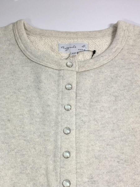 agnes b. / カーディガン(薄手)/2/コットン/WHT/0267-M001 E19 agnes b.(アニエスベー) / カーディガンプレッション/カーディガン