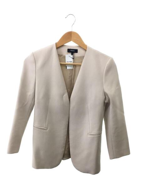 theory luxe ノーカラージャケット ライトグレー 40 Theory luxe