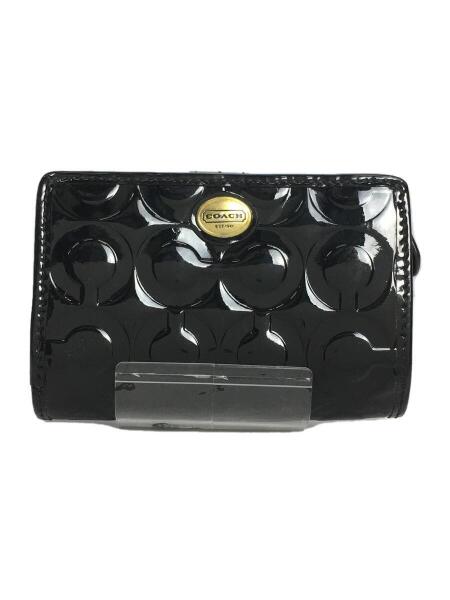 COACH(コーチ) / 2つ折り財布/エナメル/ブラック/レディース/コーチ 