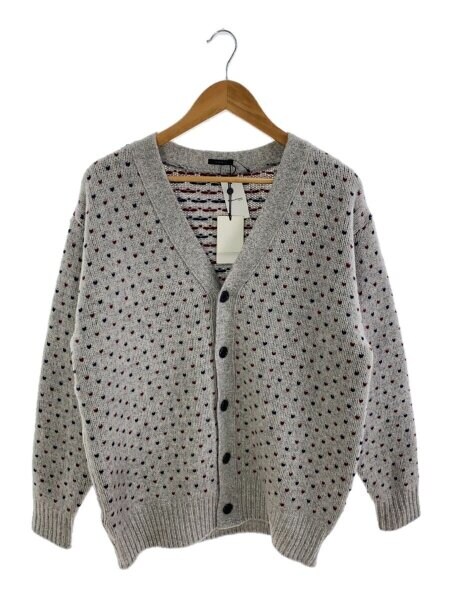 LENO(リノ) / 22AW/BIRDS-EYE JACQUARD CARDIGAN/1/ウール/GRY/H2202 