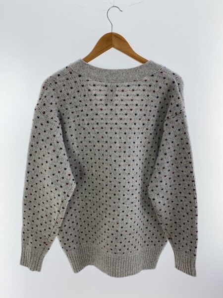 LENO(リノ) / 22AW/BIRDS-EYE JACQUARD CARDIGAN/1/ウール/GRY/H2202 
