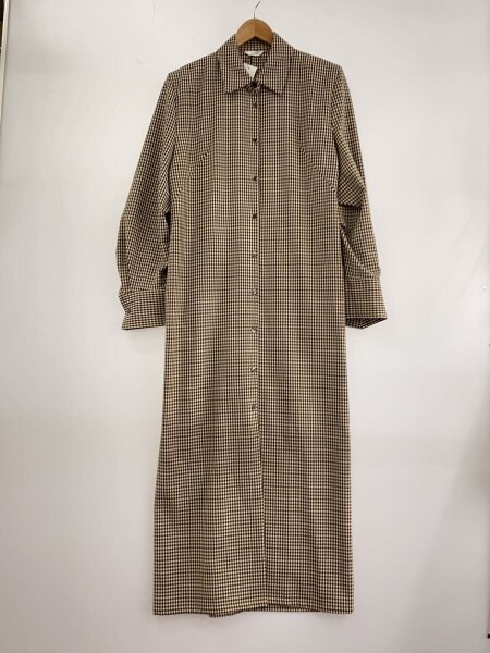 CLANE(クラネ) / POWER SHOULDER CHECK SHIRT ONEPIECE/1/チェック 