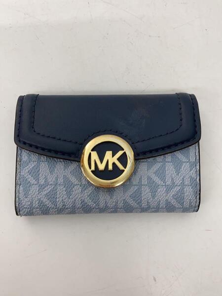 MICHAEL KORS(マイケルコース) / 2つ折り財布/ビニール/ブルー/総柄 