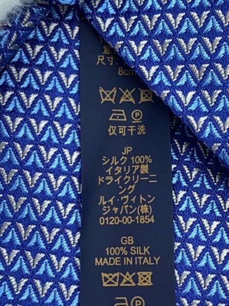 LOUIS VUITTON(ルイヴィトン) / ネクタイ/シルク/BLU/総柄/メンズ 
