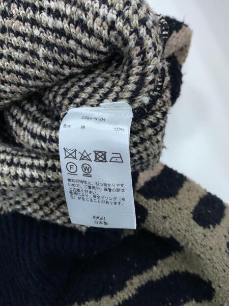 KHOKI(コッキ) / セーター(厚手)/3/コットン/BLK/総柄/23aw-k-04 
