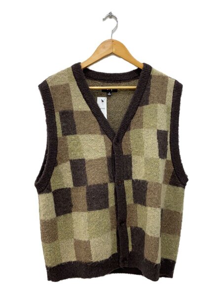 STUSSY(ステューシー) / 21AW/wobbly check sweater vest/ベスト/M 