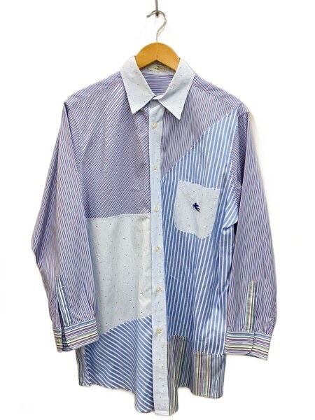 ETRO(エトロ) / 長袖シャツ/L/コットン/BLU/ストライプ | 古着の販売 
