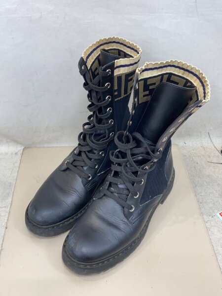 美品　【FENDI】レースアップブーツ サイズ37 FENDI(フェンディ) / レースアップブーツ/37/BLK | 中古品の販売・通販