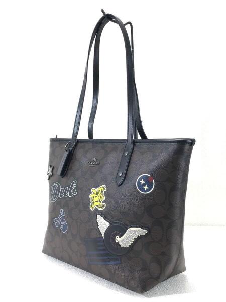 新品】COACH コーチ トートバッグ F11800 ブラウン×ブラック COACH 