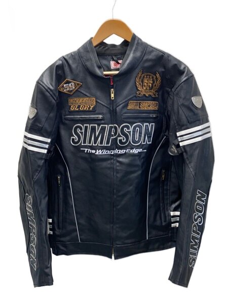 SIMPSON(シンプソン) / レザージャケット・ブルゾン/LL/--/BLK | 古着 