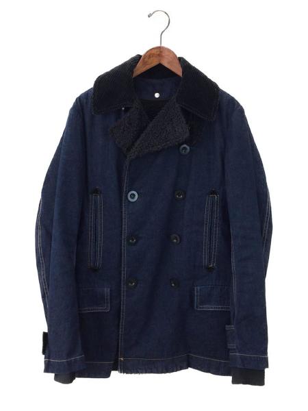 sacai(サカイ) / 13AW/内ボアデニムピーコート/3/デニム/IDG/13-00473M
