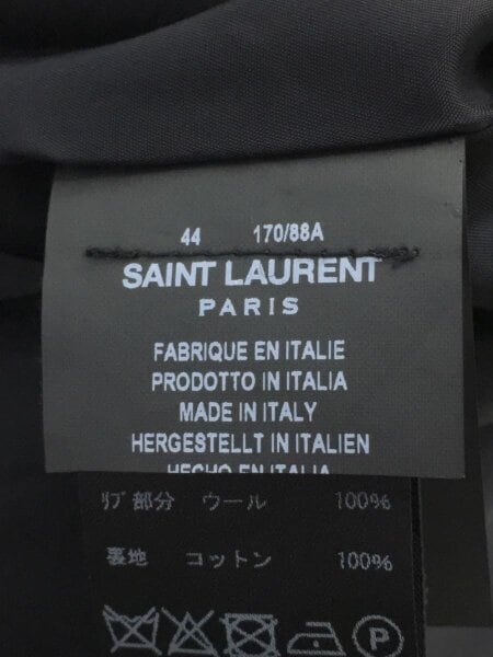 SAINT LAURENT(サンローラン) / ダメージ加工テディジャケット/44  