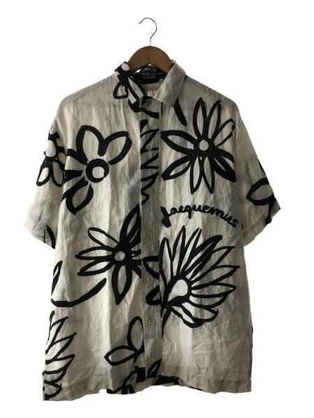 JACQUEMUS(ジャックムス) / LE SPLASH/半袖シャツ/46/リネン/ホワイト  