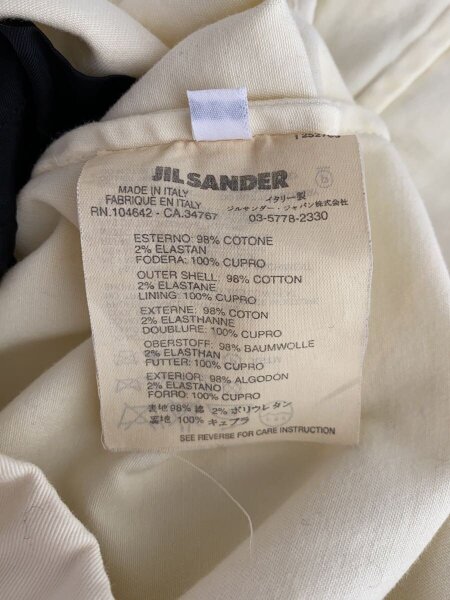JIL SANDER(ジルサンダー) / テーラードジャケット/34/コットン/CRM