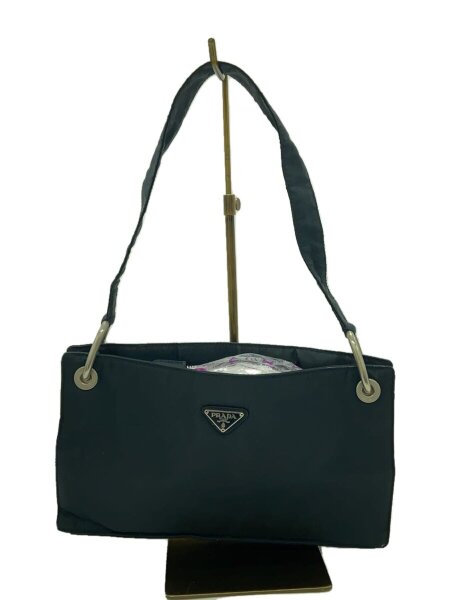 PRADA(プラダ) / ショルダーバッグ/ナイロン/ネイビー/三角プレート