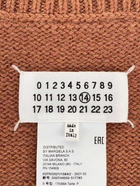 Maison Margiela(メゾンマルジェラ) / 21AW/Vネックタバード/ニット 
