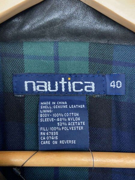NAUTICA(ノーチカ) / 90s/小文字タグ/レザージャケット・ブルゾン/44