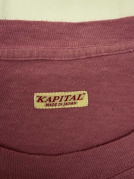 KAPITAL(キャピタル) / Tシャツ/3/コットン/PNK/EK-442SC | 古着の販売