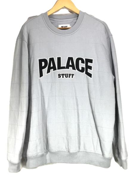 PALACE(パレス) / P Stuff Crew /スウェット/L/コットン/GRY/胸元染み 