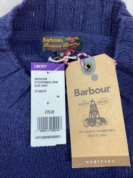 Barbour(バブアー) / STOCKMAN CREW NECK/セーター(厚手)/M/ウール/NVY 
