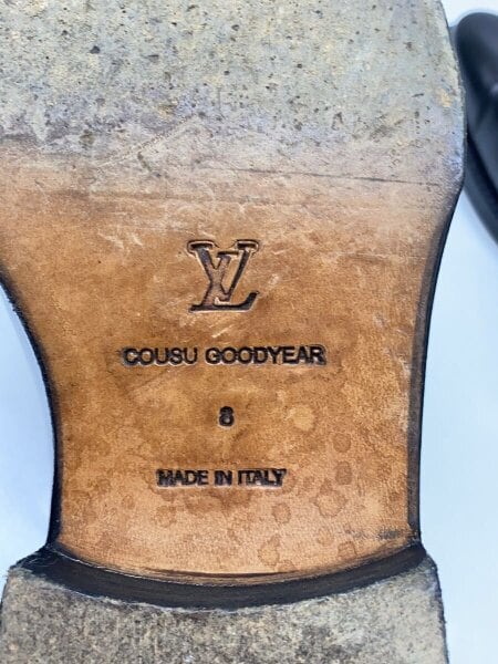 LOUIS VUITTON(ルイヴィトン) / ドレスシューズ/UK8/BLK/レザー/FR1024