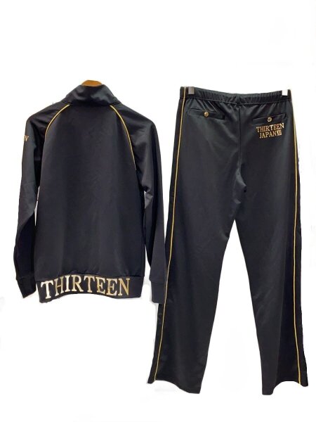 サーティンジャパン 【42=S】 セットアップ ジャージ 黒&金 サーティンジャパン 【42=S】 セットアップ ジャージ 黒&金 THIRTEEN