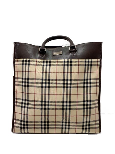バーバリー ノバチェック BURBERRY トートバッグ ハンドバッグ ノバ