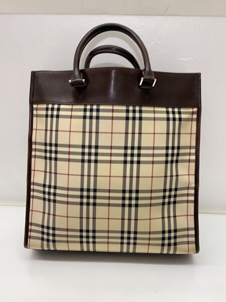 BURBERRY バーバリー ノバチェック トート バッグ レザー
