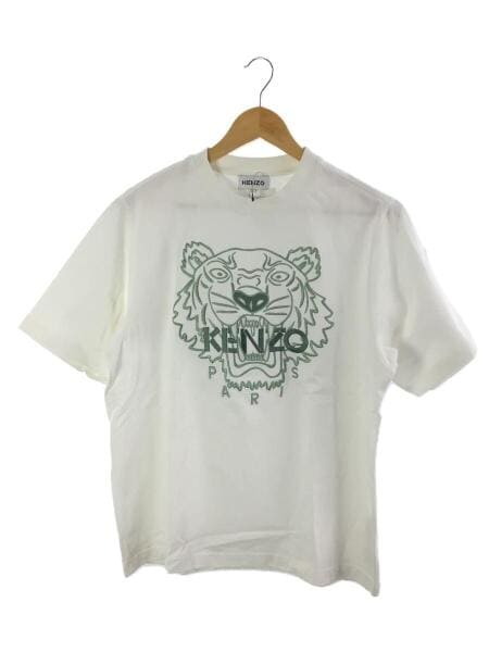 KENZO(ケンゾー) / Tシャツ/S/コットン/ホワイト/タイガー刺繍 