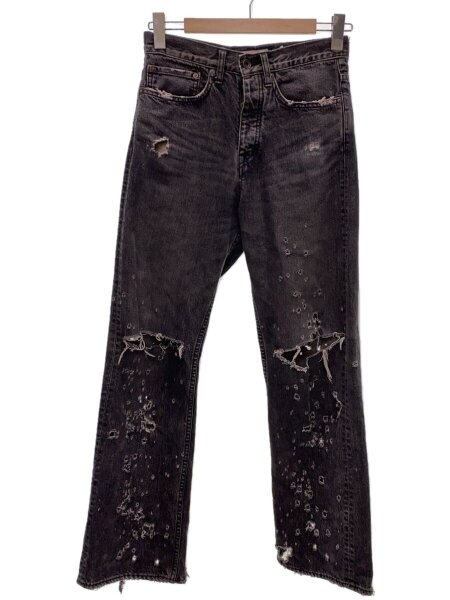 DAIRIKU(ダイリク) / 24SS/Damage Straight Denim Pants/27/デニム/BLK 
