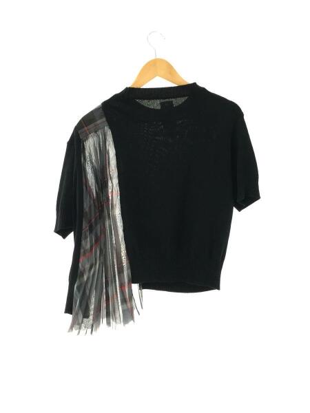 sacai(サカイ) / セーター(薄手)/1/コットン/BLK/チェック/19-04470 