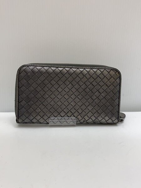 未使用に近い✨　Bottega Veneta 長財布　レザー　グレー BOTTEGA VENETA(ボッテガヴェネタ) / 長財布/レザー/SLV/メンズ