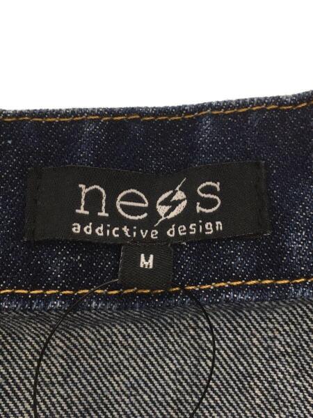 neos(ネオス) / ビッグシルエットノーカラードルマンデニムジャケット 