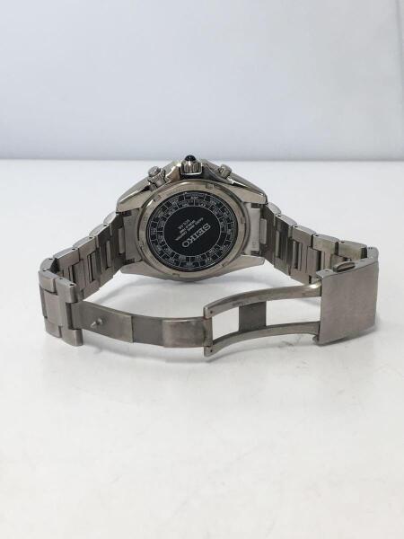 SEIKO(セイコー) / ソーラー腕時計/アナログ/ステンレス/BLK/SLV/8B54 