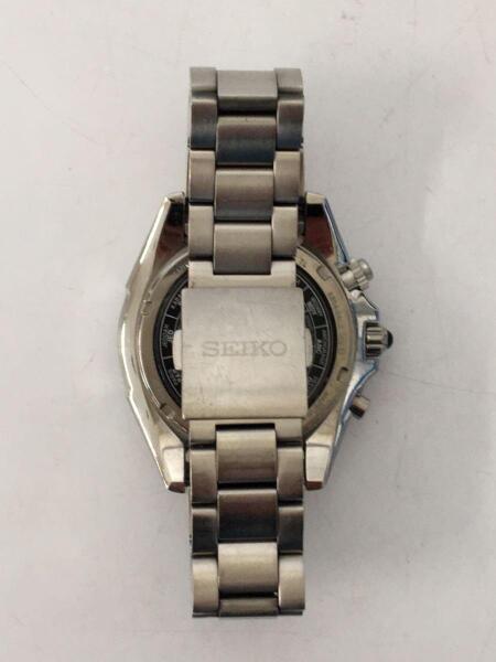 SEIKO(セイコー) / ソーラー腕時計/アナログ/ステンレス/BLK/SLV/8B54 