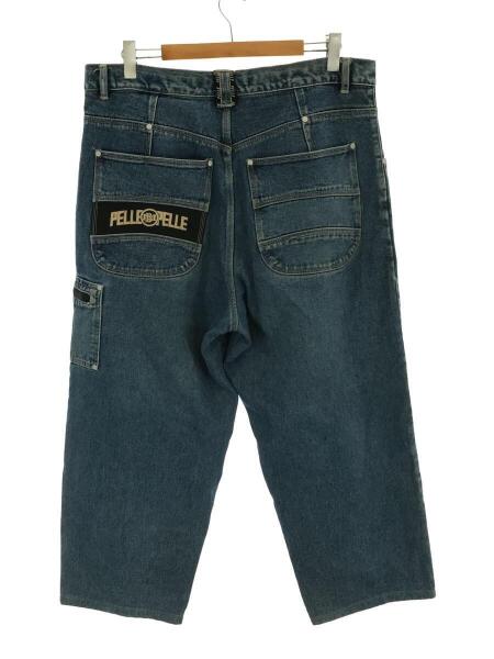 Pelle Pelle(ペレペレ) / 刺繍ロゴ/90S/ストレートパンツ/38/デニム 