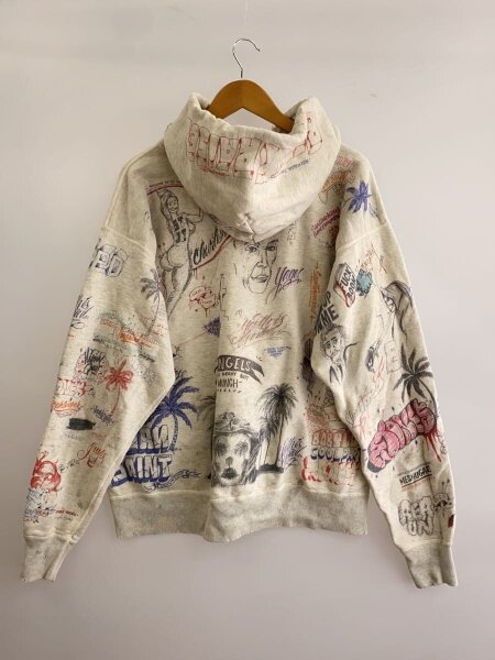 SAINT MICHAEL(セントマイケル) / 24SS/BR_HOODIE/LA/GRAY/L/コットン 