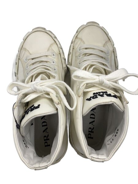 PRADA(プラダ) / Re-Nylon ハイカットスニーカー/37.5/WHT/ナイロン 